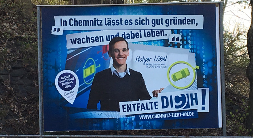 BIld von Werbeplakat Chemnitz