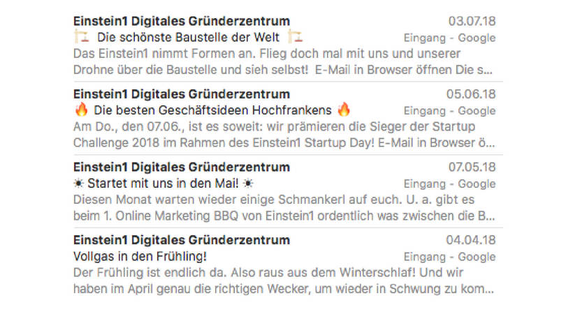 E-Mail Marketing Betreffzeile und Snippet-Text