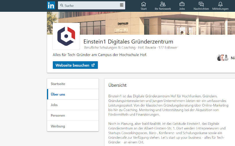 Einstein1 LinkedIn Screenshot