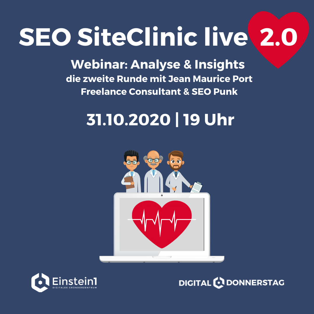 SEO Site Clinic 2.0 mit Jean Maurice Port - Digital Donnerstag