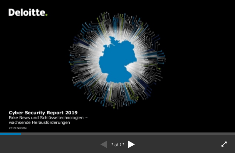 Slideshow Cyber Security Report 2019