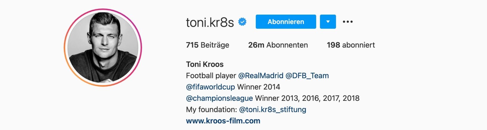 Top-7-Instagram-Influencer-Deutschland-Toni-Kroos-Einstein1